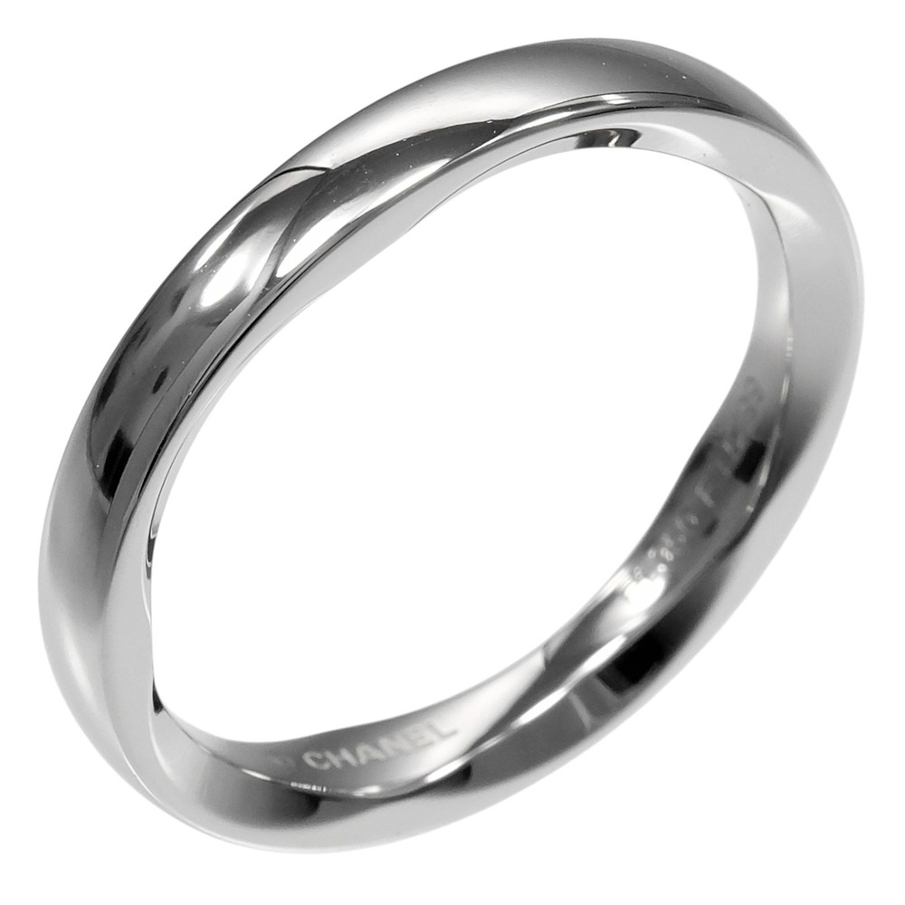 Chanel Camellia Wedding Ring, Size 16, Platinum 950, Approx. 6.28g.